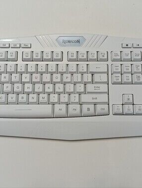 Redragon S101W-1 White Wired Gaming Keyboard & Mouse Combo RGB USB New Open Box